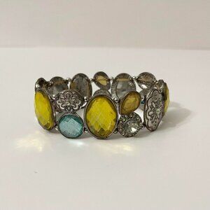 Vintage Elastic Bracelet 8 Inch Long Jewelry